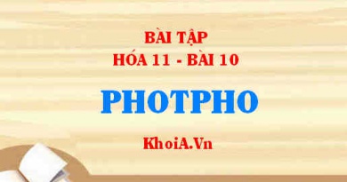 Bài tập Photpho: Giải bài 1, 2, 3, 4, 5 trang 49, 50 SGK Hóa 11 bài 10